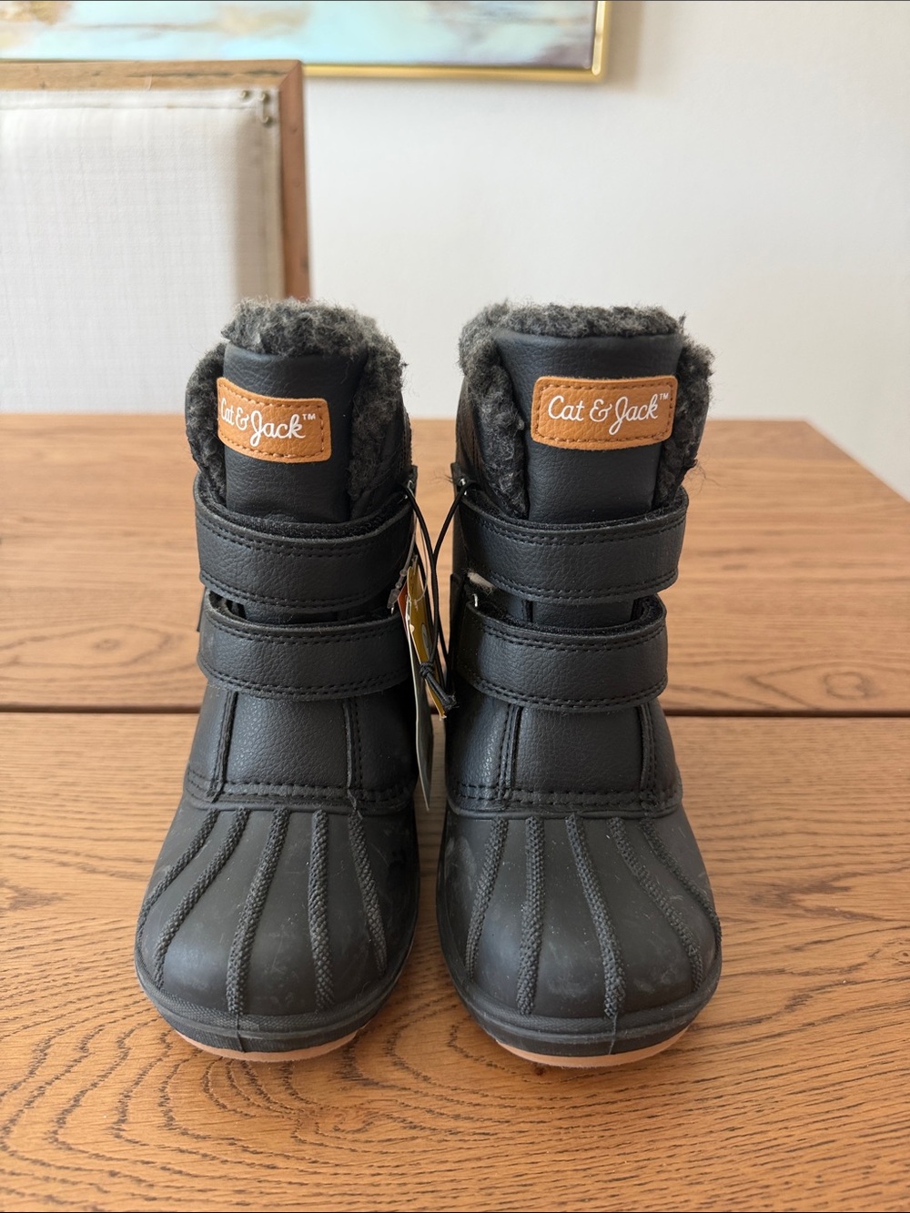 Kids Black Winter Boots